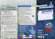 dauerkarte - MSV Duisburg