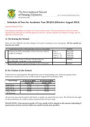 Schedule of Fees for Academic Year 2013/14 (Effective August 2013)