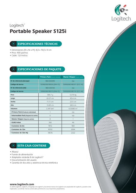 Portable Speaker S125i - Zenoon.com
