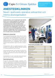 Verksamhetsblad Anestesikliniken.pdf - Capio S:t GÃ¶rans Sjukhus