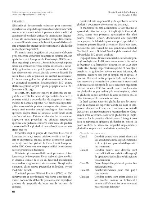 Nr. 2, 2007 - Romanian Journal of Cardiology