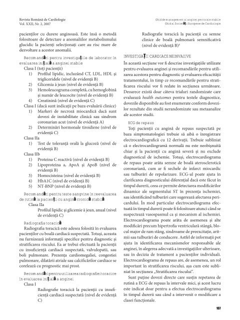 Nr. 2, 2007 - Romanian Journal of Cardiology