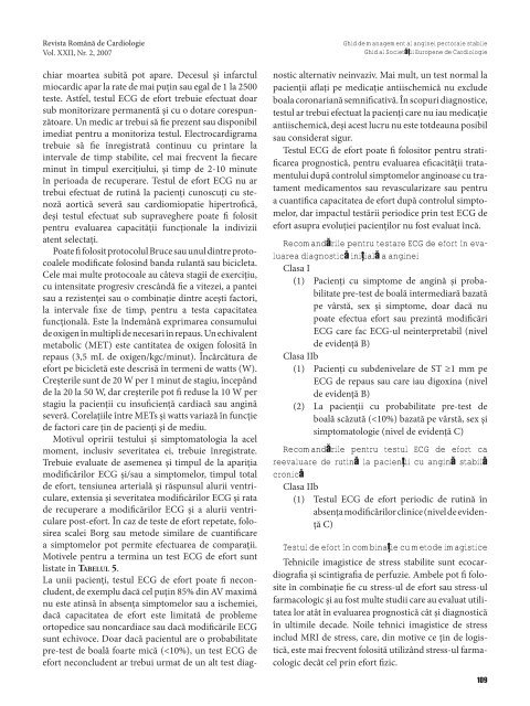 Nr. 2, 2007 - Romanian Journal of Cardiology