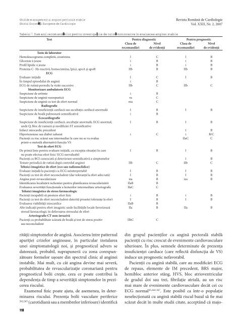 Nr. 2, 2007 - Romanian Journal of Cardiology