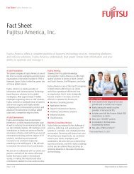 Fact Sheet Fujitsu America, Inc.