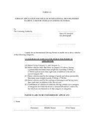 FORM 4-A FORM OF APPLICATION FOR ISSUE OF ...