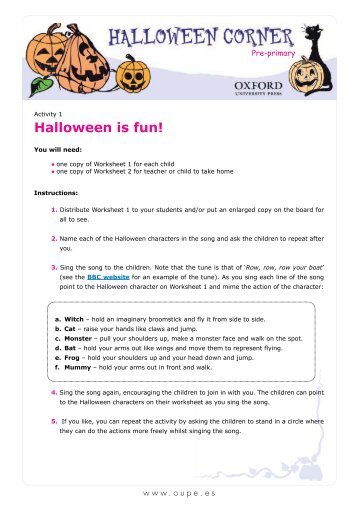 Halloween is fun! - Oxford University Press EspaÃ±a