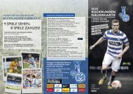 rückrunden dauerkarte - MSV Duisburg