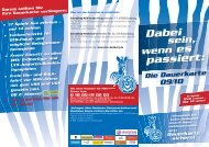 Freier Eintritt zu  allen MSV II-Oberliga- und U19 ... - MSV Duisburg