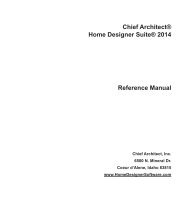 Chief Architect® Home Designer Suite® 2014 Reference Manual