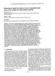 Estimating the spatial distribution of snow in mountain basins using ...