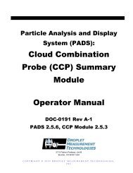 FM-100 PADS Manual - Droplet Measurement Technologies