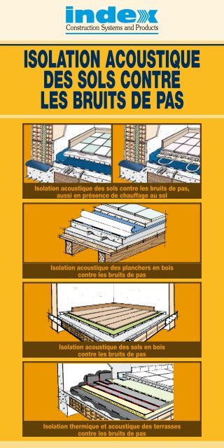 isolation acoustique des sols contre les bruits de pas - Index S.p.A.