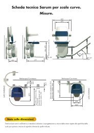 Scheda tecnica - Montascale Stannah