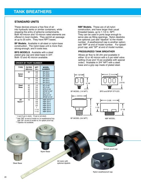 BB-9 Product Line Catalog - Flow Ezy Filters