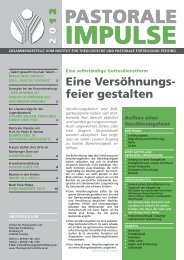 Pastorale Impulse 2012 als pdf - Institut für Theologische und ...