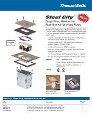 Steel City - Single-Gang Residential Floor Box Kit for Wood Floors