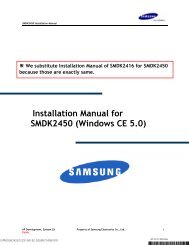 Installation Manual for SMDK2450 (Windows CE 5.0)