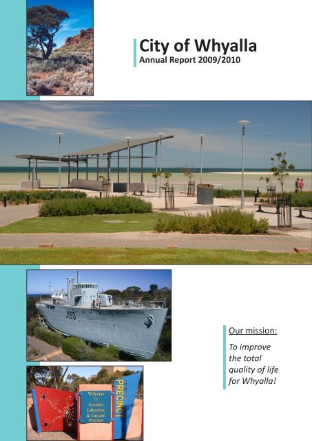 Annual Report 2009/2010 (25106 kb) - City of Whyalla - SA.Gov.au