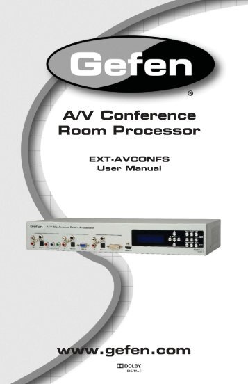 A/V Conference Room Processor www.gefen.com - Herman ProAV