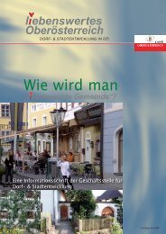 Wie wird man liebenswerte Gemeinde - Liebenswertes Oberösterreich