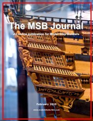 The MSB Journal - Model Ship Builder