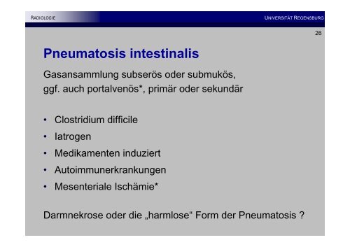 Basiswissen Akutes Abdomen, NotfÃ¤lle