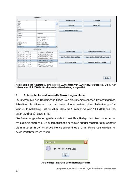 Programm zur Evaluation und Analyse Kindlicher ... - PEAKS