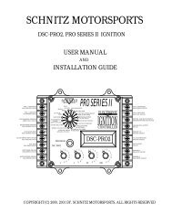 Pro-Series II Manual - Schnitz Racing