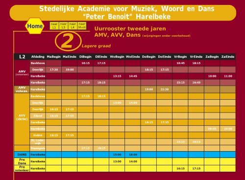 Stedelijke Academie voor Muziek, Woord en Dans