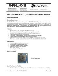 TSL1401-DB (#28317): Linescan Camera Module