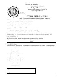 EECS 141 Final (Spring 94) - HKN