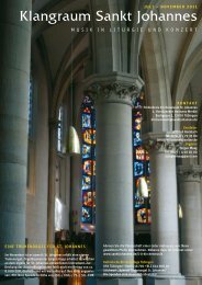 Klangraum Sankt Johannes - Katholische Kirchengemeinde Sankt ...