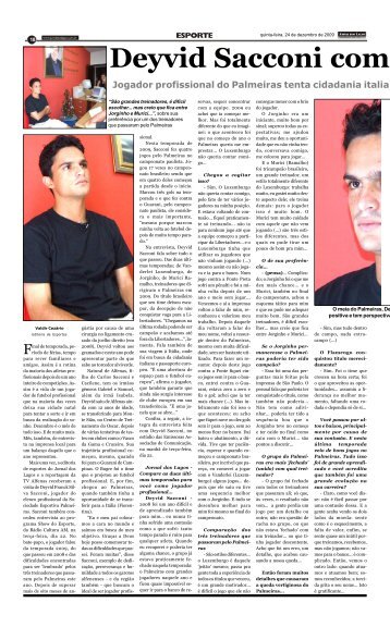 Deyvid Sacconi com - Jornal dos Lagos