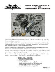 98-902 Instructions - Ultima Products