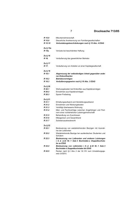 Einkommensteuer-Richtlinien - Bundesrat