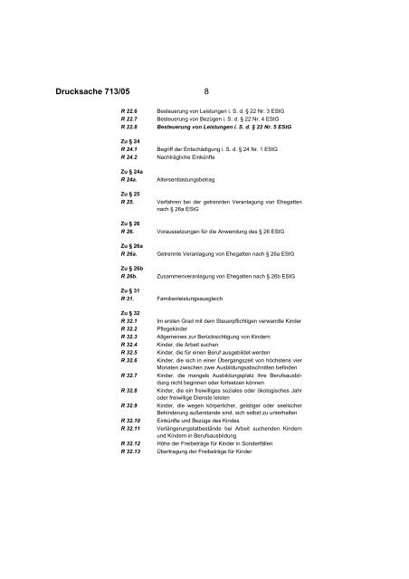 Einkommensteuer-Richtlinien - Bundesrat