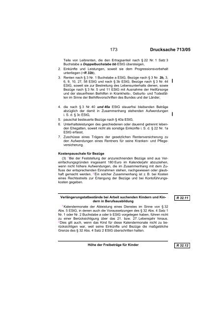 Einkommensteuer-Richtlinien - Bundesrat