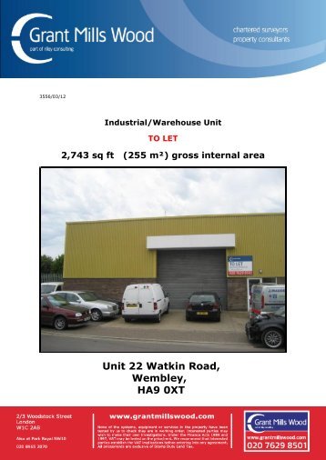 Unit 22 Watkin Road, Wembley, HA9 0XT - Grant Mills Wood