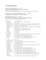 List of Sanctuary Organ Stops (PDF) - Old South Church