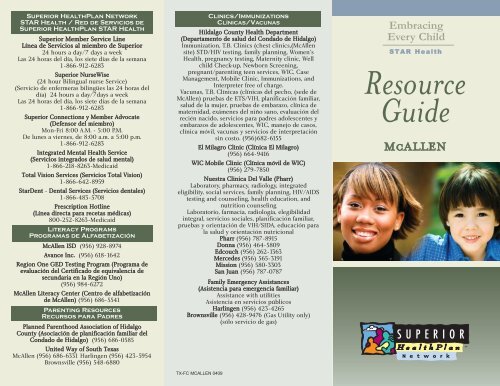 Resource Guide - Fostercare Texas