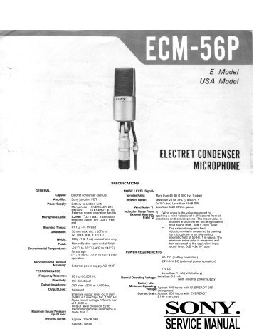 ECM-56P Service Manual. - Coutant.org