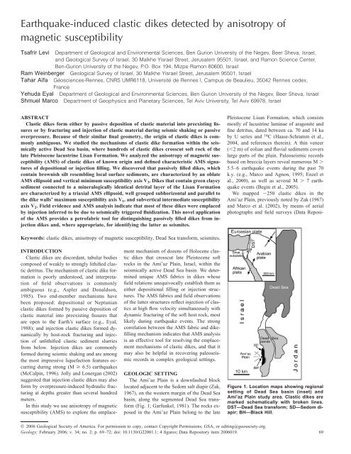 2006 Geological Society of America. For permission to copy, contact ...
