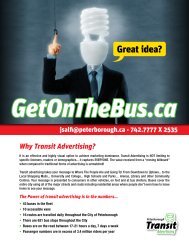 Why Transit Advertising? - City of Peterborough