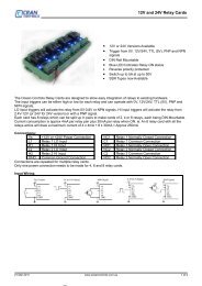 12V and 24V Relay Cards - Electronics123.net