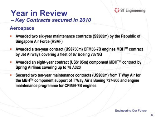 Presentation Slides - Singapore Technologies Engineering