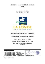 POS Zone UA.pdf - Mairie de La Londe les Maures