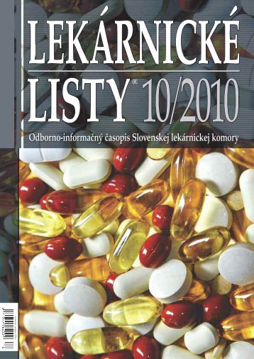 Lekárnické listy 10/2010 - Slovenská lekárnická komora