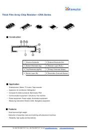 Thick Film Array Chip ResistorâCRA Series