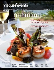 food and restaurant guide ediciÃ³n culinaria - Vieques Events